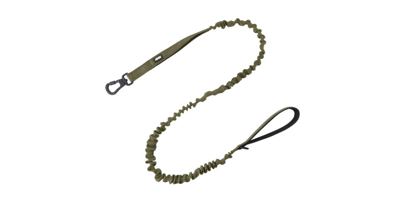 Mocna smycz z amortyzatorem kolor zielony