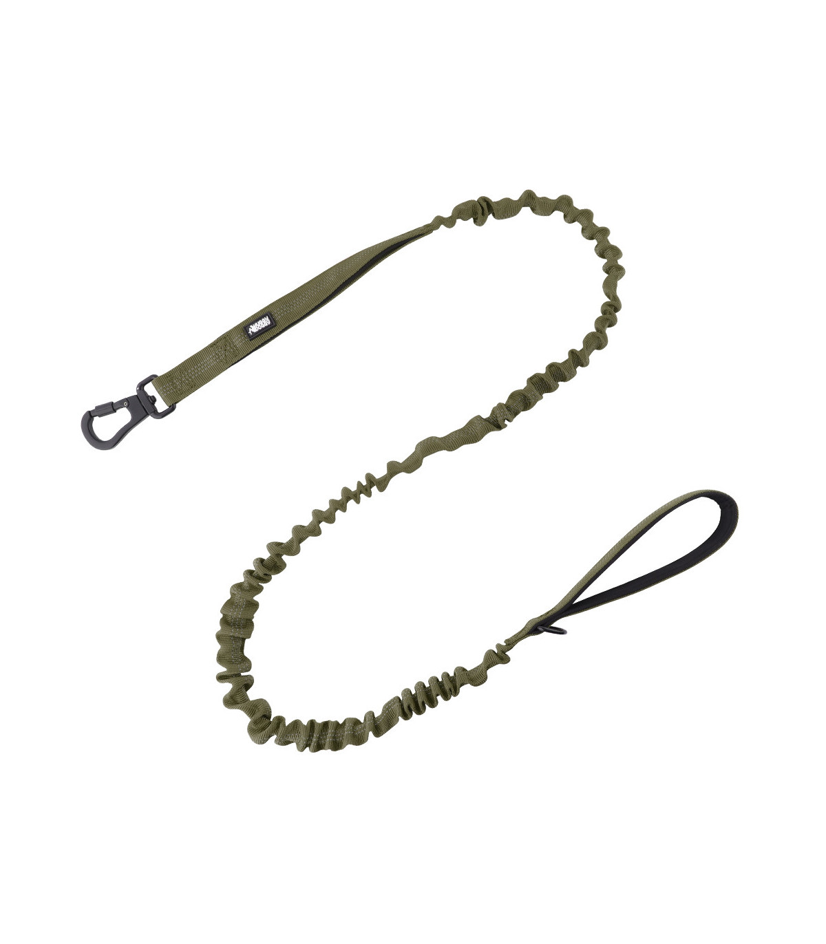 Mocna smycz z amortyzatorem kolor zielony