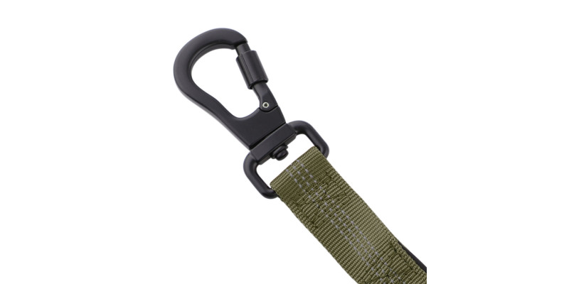 Smycz z amortyzatorem Alpha zielona– mocna i stylowa | HUGGY DOGGY