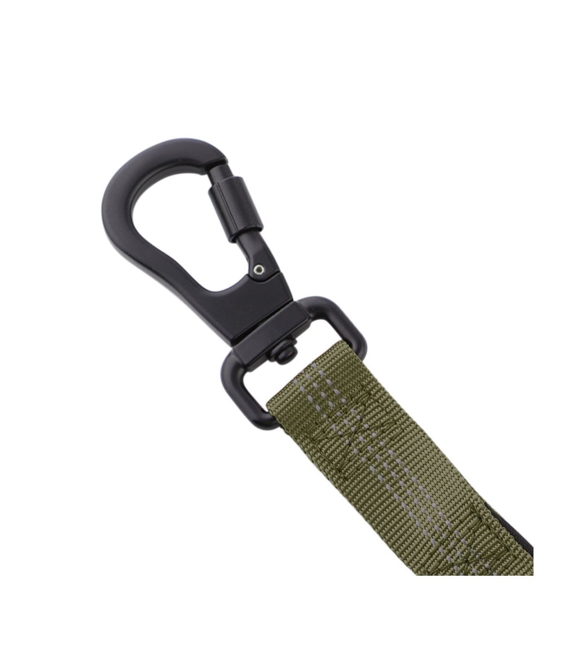 Smycz z amortyzatorem Alpha zielona– mocna i stylowa | HUGGY DOGGY