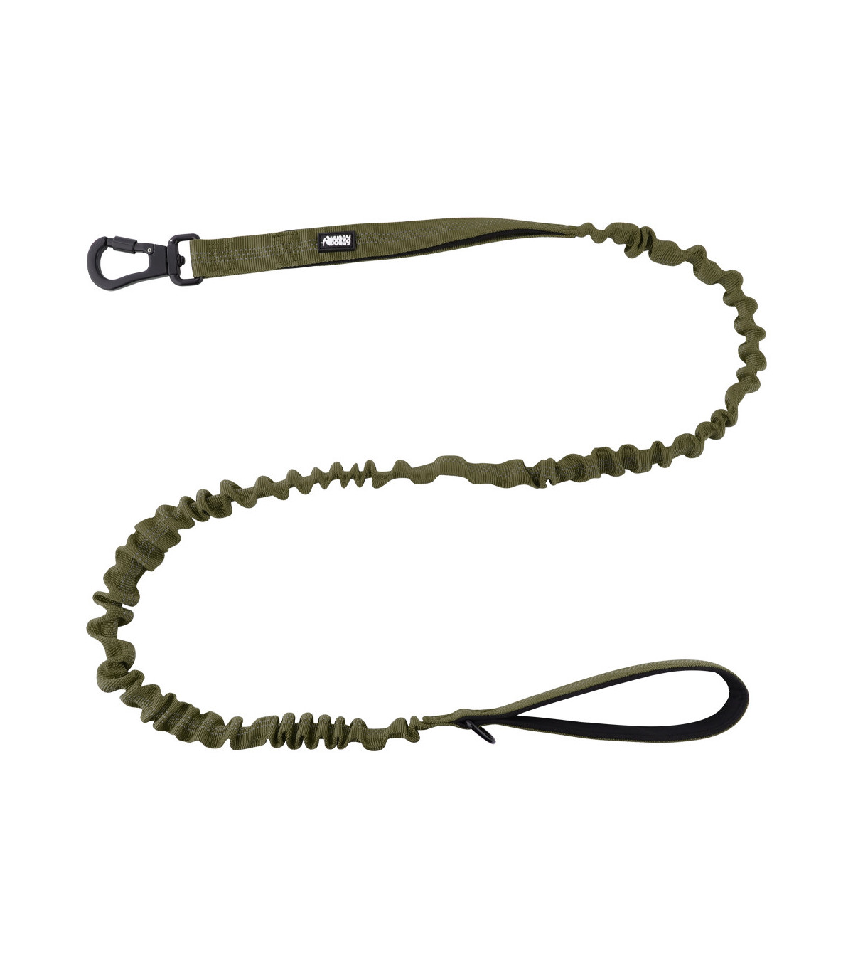 Smycz z amortyzatorem Alpha zielona– mocna i stylowa | HUGGY DOGGY
