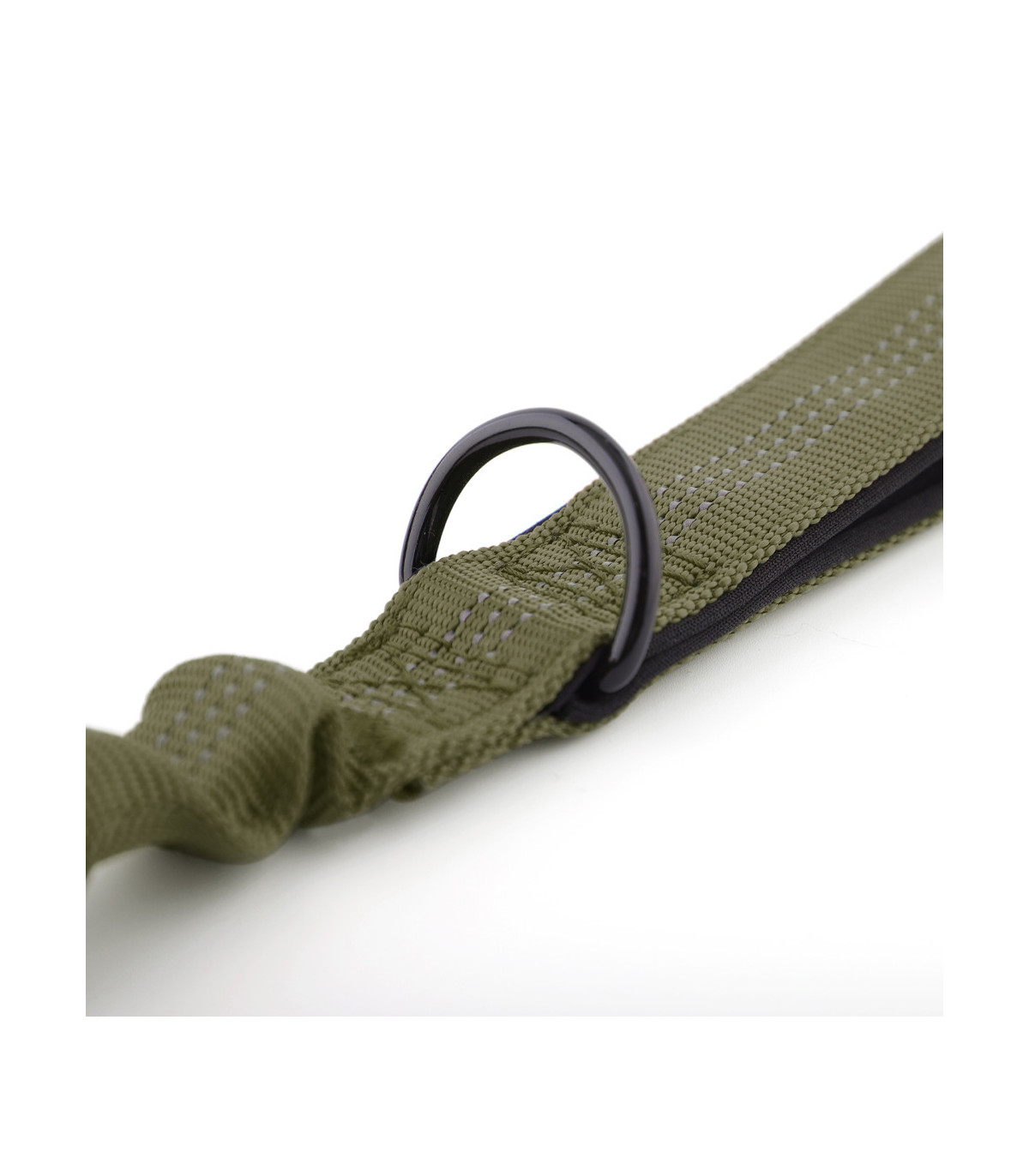 Smycz z amortyzatorem Alpha zielona– mocna i stylowa | HUGGY DOGGY