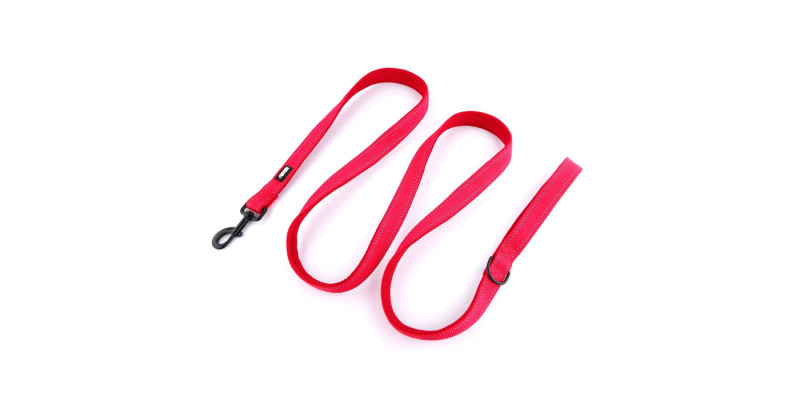 Smycz HUGGY DOGGY Walky czerwona, wykonana z najwyższej jakości materiałów, ergonomiczny uchwyt