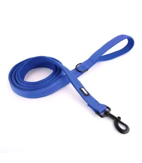 Granatowa smycz dla psa HUGGY DOGGY Walky o długości 2 metrów z wytrzymałym karabińczykiem