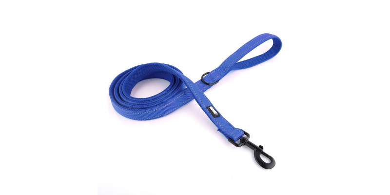 Granatowa smycz dla psa HUGGY DOGGY Walky o długości 2 metrów z wytrzymałym karabińczykiem