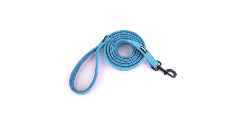 Wysokiej jakości smycz HUGGY DOGGY Walky niebieska, wykonana z wytrzymałych materiałów