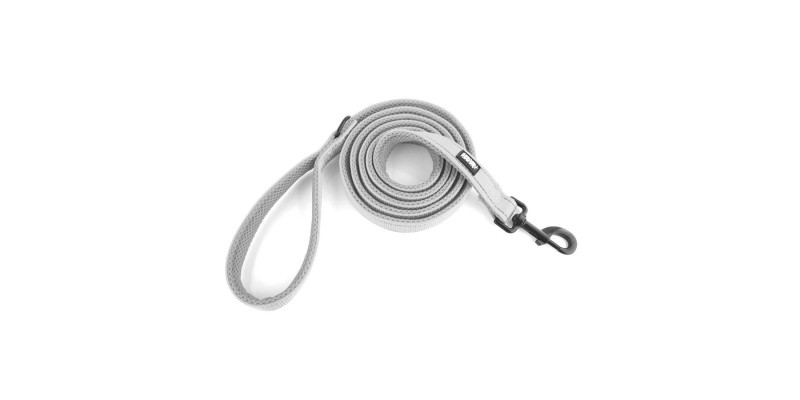 Tradycyjna smycz HUGGY DOGGY Walky szara, zapewniająca wygodę i trwałość