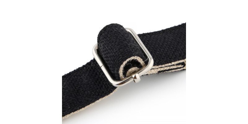 Wytrzymała czarna obroża HUGGY DOGGY, idealna dla aktywnych psów