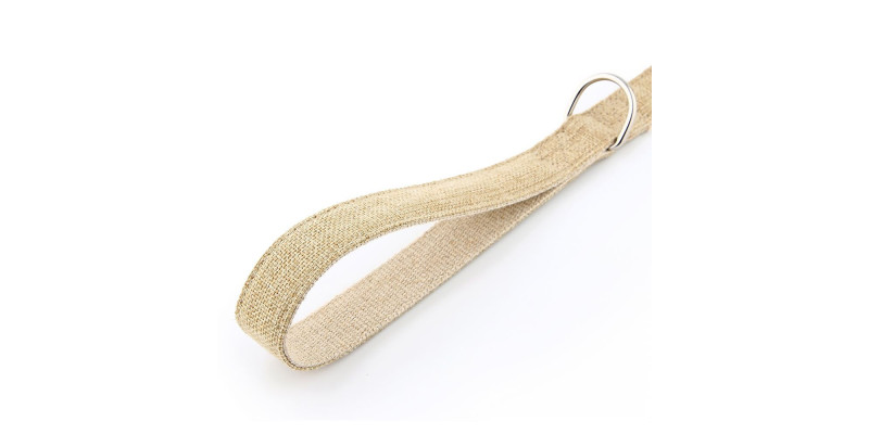 Wytrzymała smycz HUGGY DOGGY Eko, kolor khaki, wykonana z przyjaznych dla środowiska materiałów