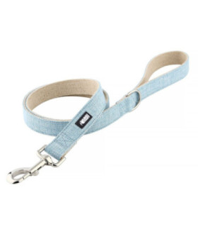 Niebieska smycz dla psa HUGGY DOGGY Eko, 1,5 metra, wyjątkowo lekka i solidna