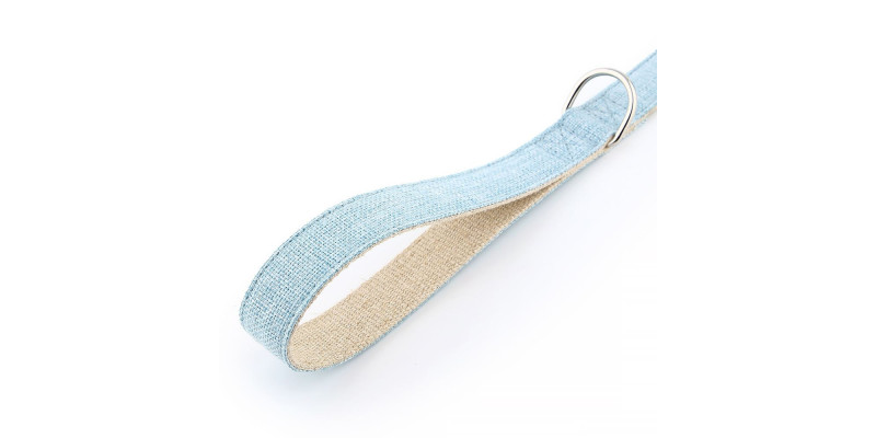 Ekologiczna smycz HUGGY DOGGY, kolor niebieski, idealna do codziennego użytku. 1.5 metra długości