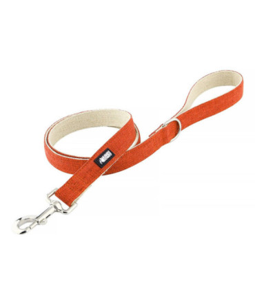 Pomarańczowa smycz HUGGY DOGGY Eko, długość 1,5 metra, lekka i mocna konstrukcja
