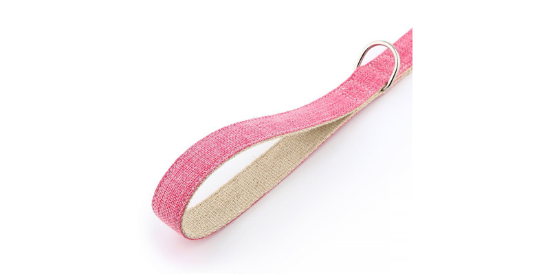 Stylowa smycz HUGGY DOGGY Eko, kolor różowy, idealna dla psów wszystkich ras