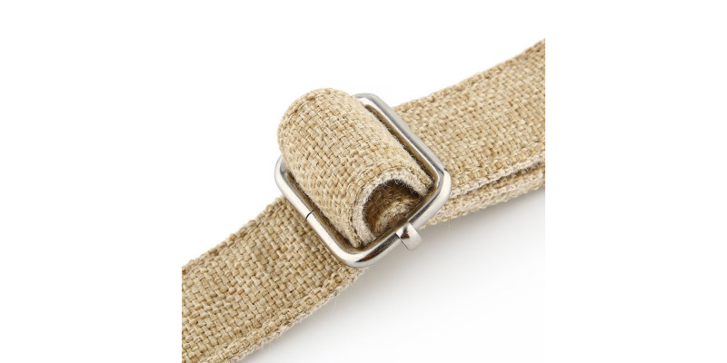 Khaki obroża HUGGY DOGGY Eko z personalizacją imienia psa i numeru telefonu, zapewniająca bezpieczeństwo