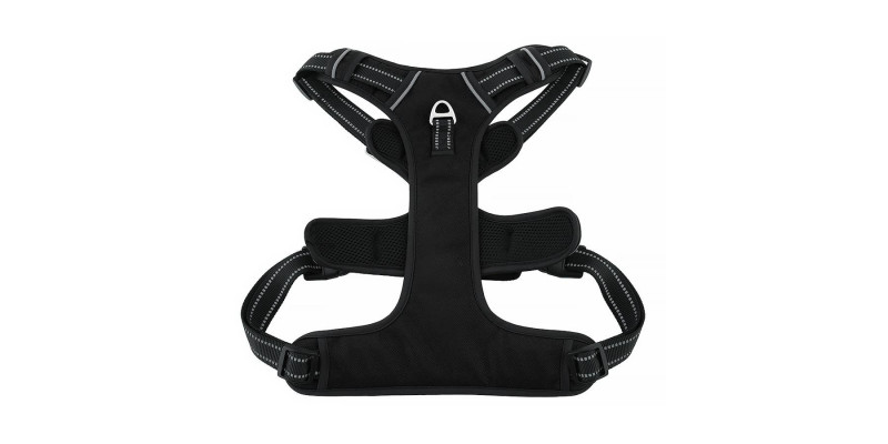 Ciemne szelki Walky Guard od HUGGY DOGGY z funkcją Easy Walk, ułatwiającą trening psów