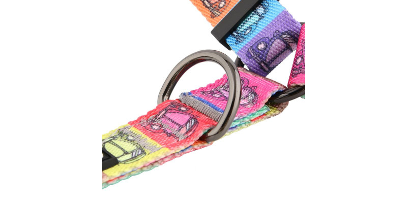 Eleganckie szelki designerskie HUGGY DOGGY z motywem Beetle Car, wytrzymałe i stylowe