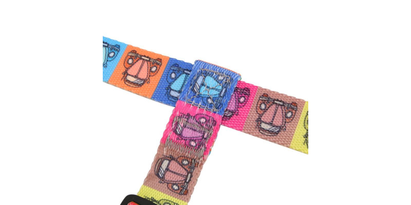 Modne szelki dla psów Lucky Beetle Car od HUGGY DOGGY z bezpiecznym zapięciem