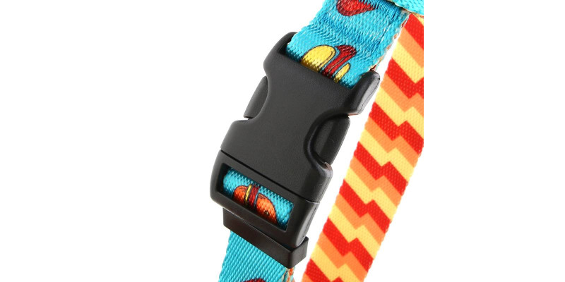 Szelki Lucky Fast Food od HUGGY DOGGY z regulacją w pięciu punktach dla małych psów