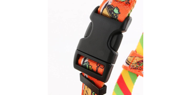 Wygodne szelki typu guard HUGGY DOGGY z wzorem taco dla psów