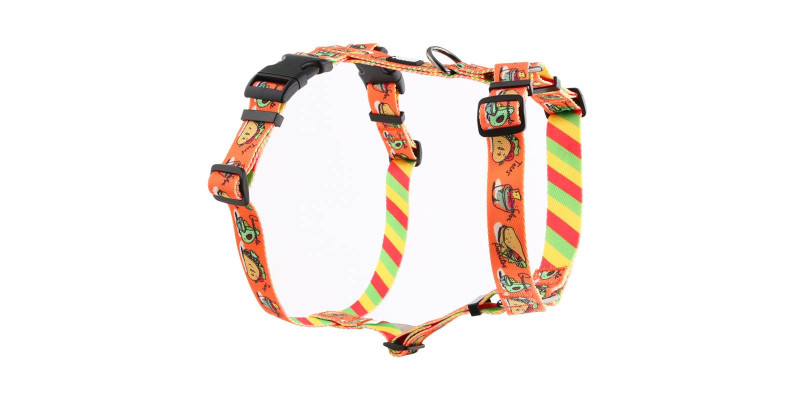 Designerskie szelki HUGGY DOGGY Lucky Tacos dla modnych psów