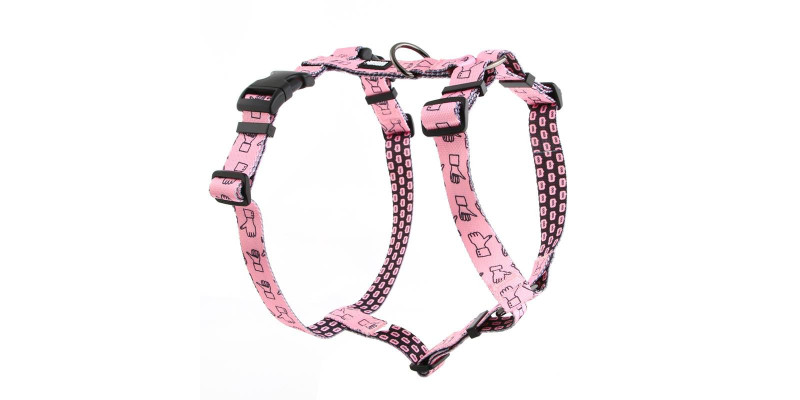 Szelki dla psa HUGGY DOGGY Lucky Thumbs z kolorowym designem