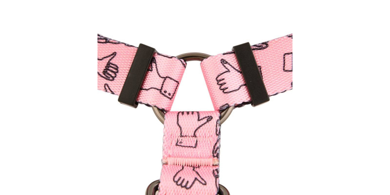 Modne szelki HUGGY DOGGY z unikalnym wzorem kciuków model Lucky wyjątkowa kolorystyka