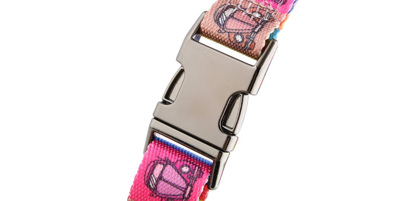 Elegancka obroża z kolekcji Lucky Beetle Car, z grawerowanym imieniem psa