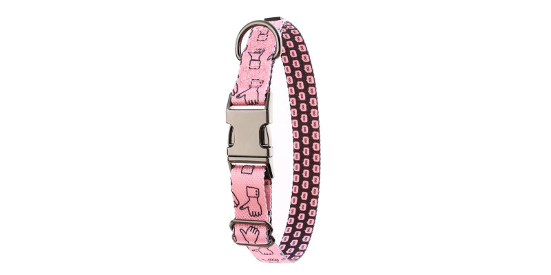 Designerska obroża HUGGY DOGGY Lucky Thumbs z solidną aluminiową klamrą