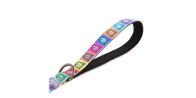 Smycz HUGGY DOGGY Lucky Beetle Car, wyjątkowy wzór, komfortowa rączka