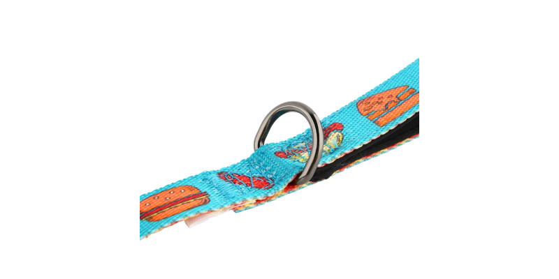 Ergonomiczna smycz HUGGY DOGGY Lucky Fast Food, 1,5 m, komfortowa dla właściciela psa