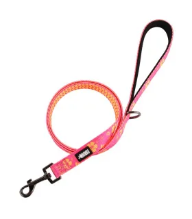 Elegancka smycz dla psa od HUGGY DOGGY Lucky Flower, wygodny uchwyt, solidne zapięcie