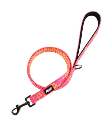 Elegancka smycz dla psa od HUGGY DOGGY Lucky Flower, wygodny uchwyt, solidne zapięcie