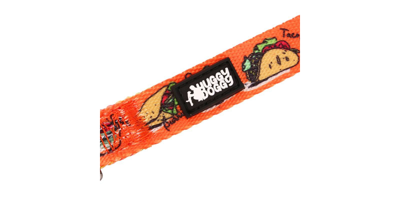 1,5-metrowa smycz dla psów od HUGGY DOGGY Lucky Tacos, zapewniająca komfort i bezpieczeństwo