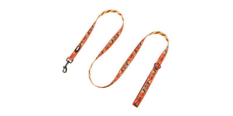 Stylowa smycz HUGGY DOGGY Lucky Tacos, ergonomiczny uchwyt, solidny karabińczyk