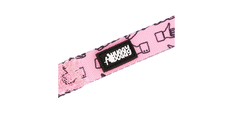 Wytrzymała smycz HUGGY DOGGY Lucky Thumbs, unikalny wzór kciuków, wygodna rączka