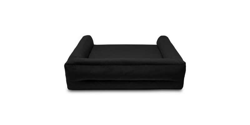 Legowisko ortopedyczne welurowe HUGGY DOGGY Harmony czarne