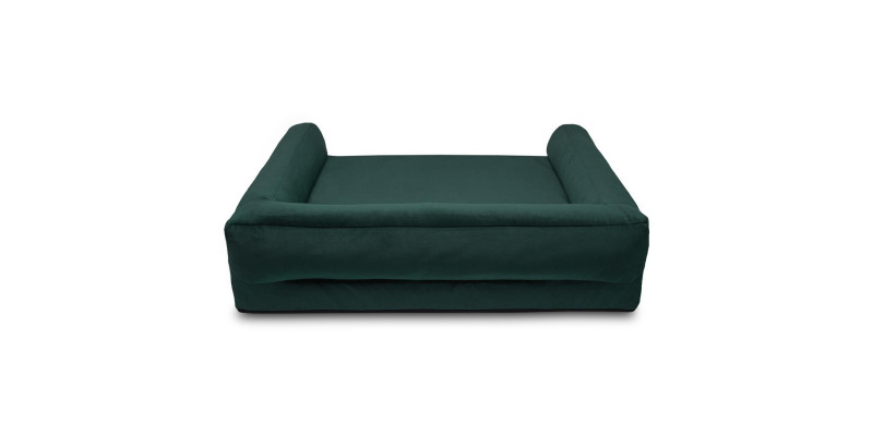 Luksusowe posłanie HUGGY DOGGY Harmony zielone, idealne dla Maltańczyka