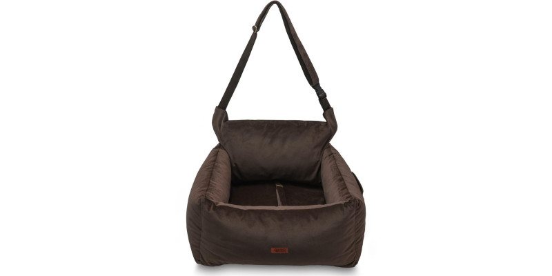 fotelik dla psa samochodowy transporter do auta SNUG HUGGY DOGGY brązowy