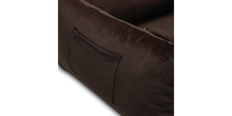 kieszonka fotelika na akcesoria do podroży HUGGY DOGGY Snug brązowy