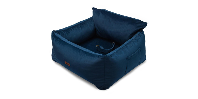 fotelik samochodowy do auta transporter dla psa HUGGY DOGGY Snug granat